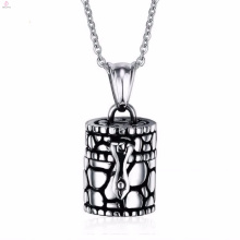 China Factory Price Stainless Steel Cremation Pet Ashes Pendant Necklaces Jewelry